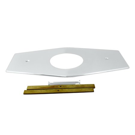 WESTBRASS One-Hole Remodel Plate for Mixet in Powdercoated White D503-50